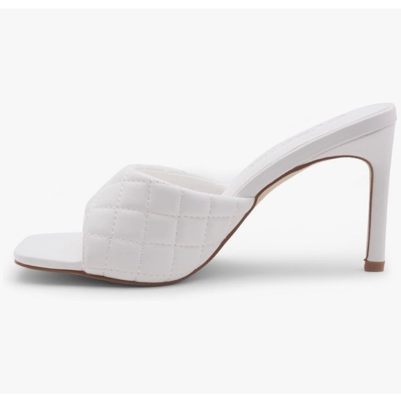 shoeland Shoes - Elegant White Quilted Sandals